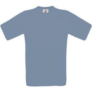 B&C Exact 150 Kids T-shirt Denim Maat 7/8 (onbedrukt - 5 stuks)