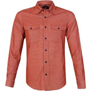 Suitable - Corduroy Overshirt Brique Rood - Heren - Maat S - Slim-fit