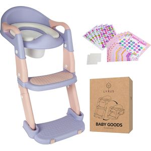 Lyxus® WC Verkleiner met Trapje - Potje Peuter & Toilettrainer in één - WC Verkleiner voor Kinderen met Beloningssysteem - Ideaal voor Zindelijkheidstraining
