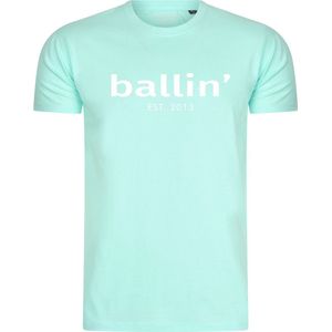 Ballin Est. 2013 - Heren Tee SS Regular Fit Shirt - Blauw - Maat XXL