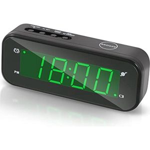 Draagbare digitale wekker met snooze en instelbare helderheid - ideaal voor slaapkamer en reizen
