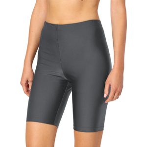 Merry Style MS-MS10-333-SWLE Dames lange Zwembroek - Zwemshorts - Bikinibroekje - Elastische tailleband - Polyamide & Elastaan - Grafiet - 36