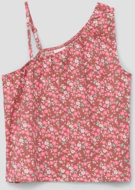 s.Oliver - T-Shirt - Slim Fit - Asymmetrische Halslijn