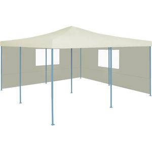 vidaXL-Prieel-inklapbaar-met-2-zijwanden-5x5-m-crème