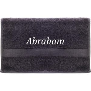 Handdoek - Abraham - 100x50cm - Grijs
