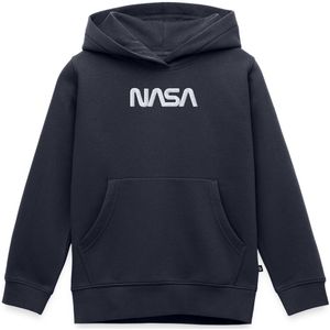NASA Logo Wit Borduurwerk Premium Hoodie Kinderen