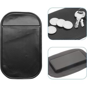 Auto Dashboard Antislipmatten - Universeel - Set van 5 - Herbruikbaar - Anti-slip - 14,9 x 7,5 cm - Voor Mobiele Telefoon, Sleutels, Zonnebrillen - Blauw