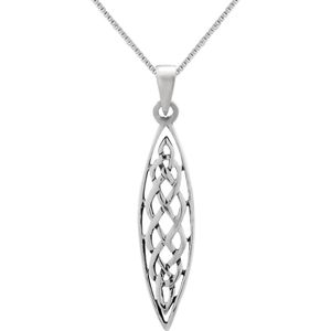 Zilveren ketting dames | Zilveren ketting, Keltische knoop in ruitvorm