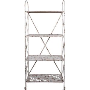 Clayre & Eef Wandrek 76x47x177 cm Wit Bruin Metaal