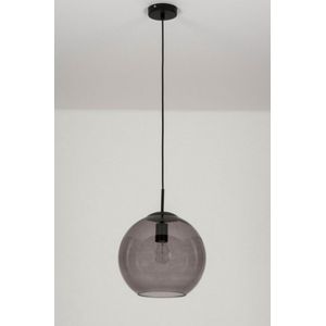 Lumidora Hanglamp 72940 - SMOKEY - E27 - Zwart - Grijs - Glas - ⌀ 30 cm