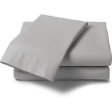Heckett & Lane Elementi katoen/satijn laken zilver - 160x290 - lichte glans - prachtige materiaal