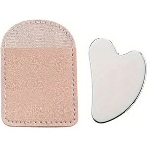 Kasey - Gua Sha RVS - Guasha - Gua Sha Schrapers - Roestvrijstaal - Inclusief opbergtasje