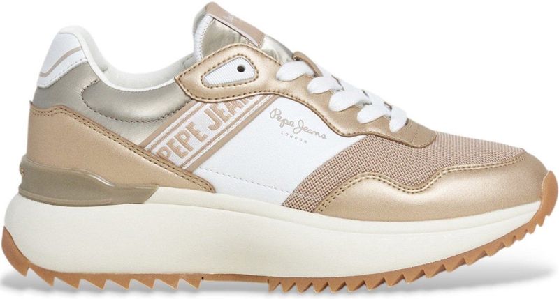 Pepe Jeans - PLS600021 Kimi - Sneakers - Beige - Leer - Casual