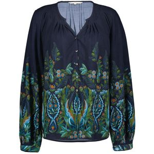 DIDI Dames Blouse Air Blue Pintura print maat 44