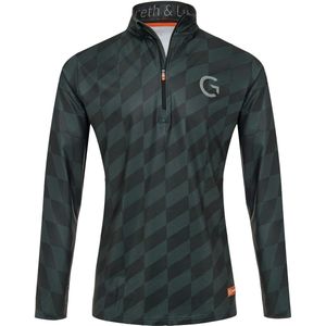 Gareth & Lucas Skipully The One Hundred and Two - Heren L - 100% Gerecycled Polyester - Midlayer Sportshirt - Wintersport