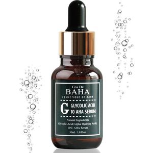 Cos de BAHA Glycolic Acid 10% Peel Serum for Facial-Face Peel for Acne Scars + AHA Alpha Hydroxy Acid - Verminderd Zichtbare Lijntjes - Glowy Skin - Peeling | Ordinary Serum Skincare Rituals | K Beauty New 2022 - Cos de BAHA