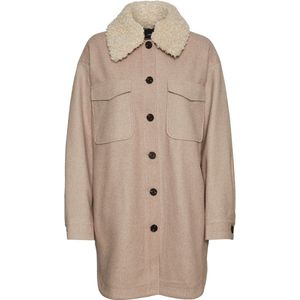 Vero Moda VMOLLIE COAT - Silver Mink Light Brown