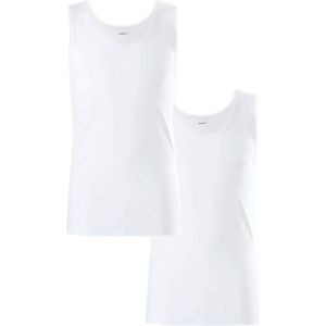 Damart - Set van 2 Essential tanktops van zuiver gekamd katoen - Heren - Wit - (86-93) S