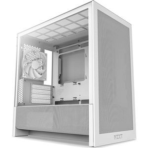 NZXT - H3 Flow - Midi Tower - Wit - Gehard Glas - mATX Ondersteuning