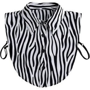 Blousekraag zebraprint - blousekraag zebra motief - blousekraagje - kraagje