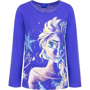 Disney Frozen Shirt - Lange Mouw - Blauw - Maat 110