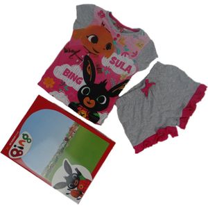 Bing shortama grijs - Kinderpyjama - Pyjama van Bing - Slapen - Kinderen - Pyjama voor meisjes - Pyjama voor kinderen - Bing pyjama
