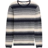 TOM TAILOR - Trui - Donkerblauw/Wolwit - Knitwear - Lange Mouw