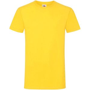 Fruit Of The Loom Heren Sofspun® T-shirt met korte mouwen (Geel)