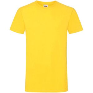 Fruit Of The Loom Heren Sofspun® T-shirt met korte mouwen (Geel)