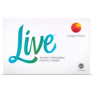 -1.25 - Live® - 30 pack - Daglenzen - BC 8.60 - Contactlenzen