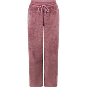 Hunkemöller Dames Nachtmode Broek Fluffy Fleece - Roze - maat XS