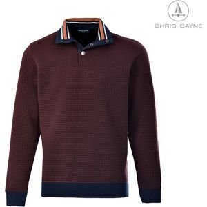 Trui 3003 bordeaux uni LM Chris Cayne - maat M