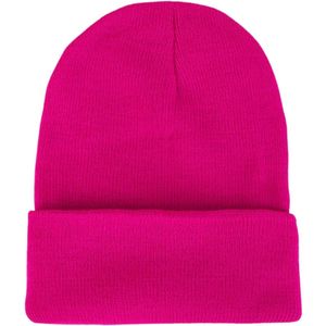 ASTRADAVI Beanie Hats - Muts - Warme Unisex Skimutsen - Winter Hoofddeksels - Roze Fuchsia
