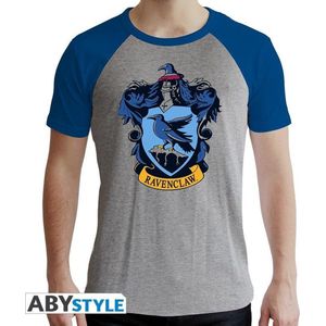 HARRY POTTER - Tshirt Ravenclaw man SS grey & blue premium