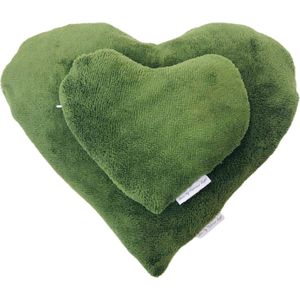 JK - Hartenpitje - Kersenpittenkussen - Groen - Set