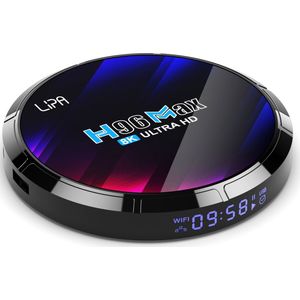 Lipa H96 Max RK3528 Android Tv Box 4-32 GB Android 13 - Mediaplayer voor tv - media streamer - Tv box Android - Mediaplayer Met Kodi, Netflix en Playstore- 4K - Apps via Playstore en internet - Wifi en ethernet - Dolby geluid - Bluetooth