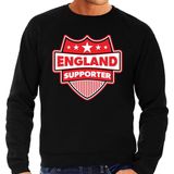 England/UK supporter schild sweater zwart voor heren - Engeland landen sweater / kleding - EK / WK / Olympische spelen outfit S