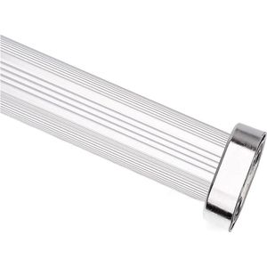Ovale aluminiumlegering kaststang - 33 inch - zware kledingkast rail - paal kleding opknoping - kast plank pijp zilver