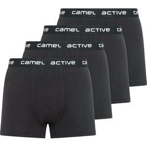 camel active Boxershorts in een pak van 4 - Maat menswear-S - Zwart