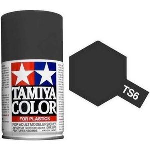 Tamiya TS-6 Black - Matt - Acryl Spray - 100ml Verf spuitbus