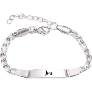 Baby/Kinder Armbandje Met Naam | Zilver | RVS | Jens