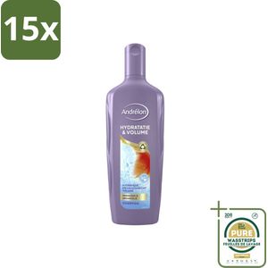 15 x Andrélon - Special - Hydratatie & Volume - Shampoo - 300 ml - Grootverpakking - Hydratatie Haar - Volume Haar - Droog Haar - Futloos Haar - Abrikoos Extract
