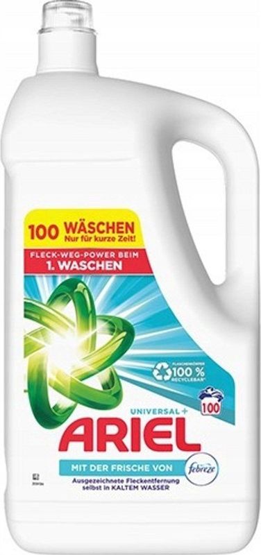 Ariel - Universal+ - Vloeibaar Wasmiddel - 5 Liter - 100 Wasbeurten
