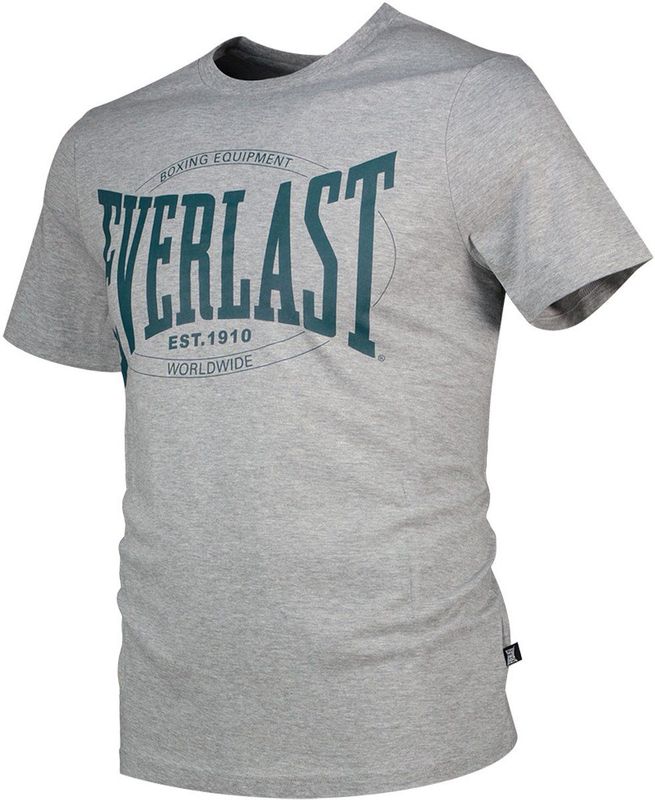 Everlast - Jersey T-shirt - Grijs - Korte Mouwen - Man