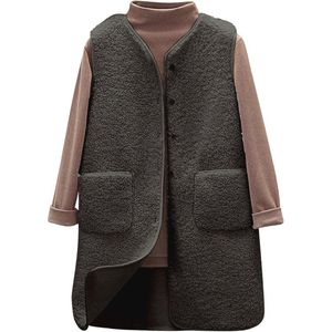 Mouwloos Damesvest van Fleece - Warm en Elegant voor Herfst en Winter