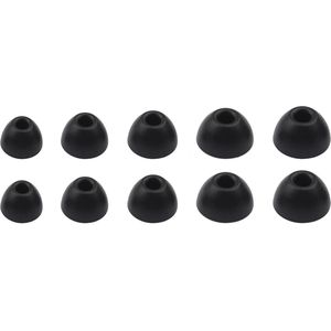 Ibley Oortips voor Beats Powerbeats Pro 2 zwart - Siliconen Earbuds - 5 Maten - 5 Paar