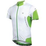 Pearl Izumi - Elite Jersey - Sportshirt - Wit met Groen - Aangesloten