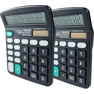 12-Digit Dual Power Calculator - Large LCD Display - Sensitive Button - School Office Home Business