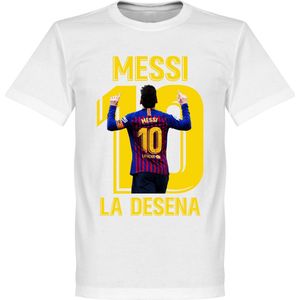 Messi La Desena T-Shirt - Wit - S