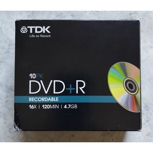 DVD+R10PSLIDVD+R 10P SLIM  TDK